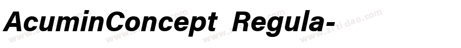 AcuminConcept Regula字体转换
